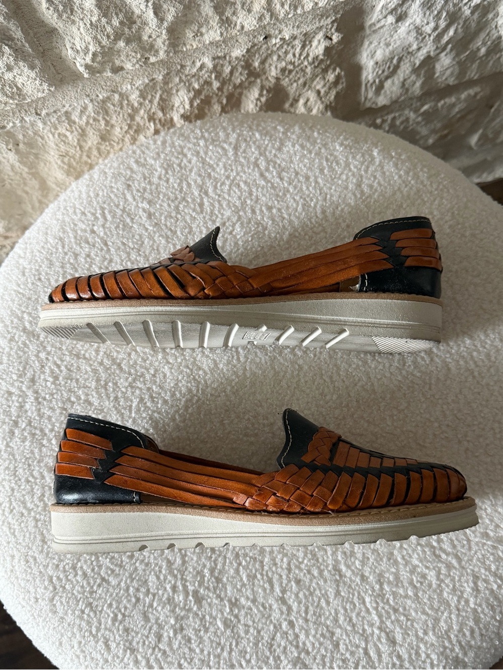 EUC Artesanal Mexican Huarache/Sandals Womens Size 8.5 - Picture 4 of 8